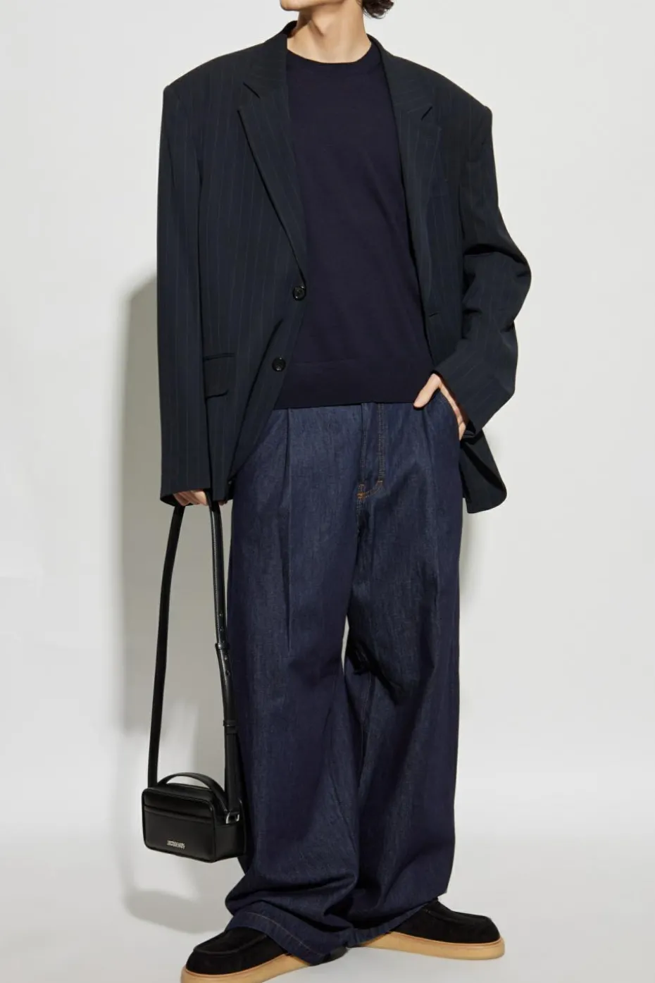 Dries Van Noten NAVY BLUE Wool Sweater