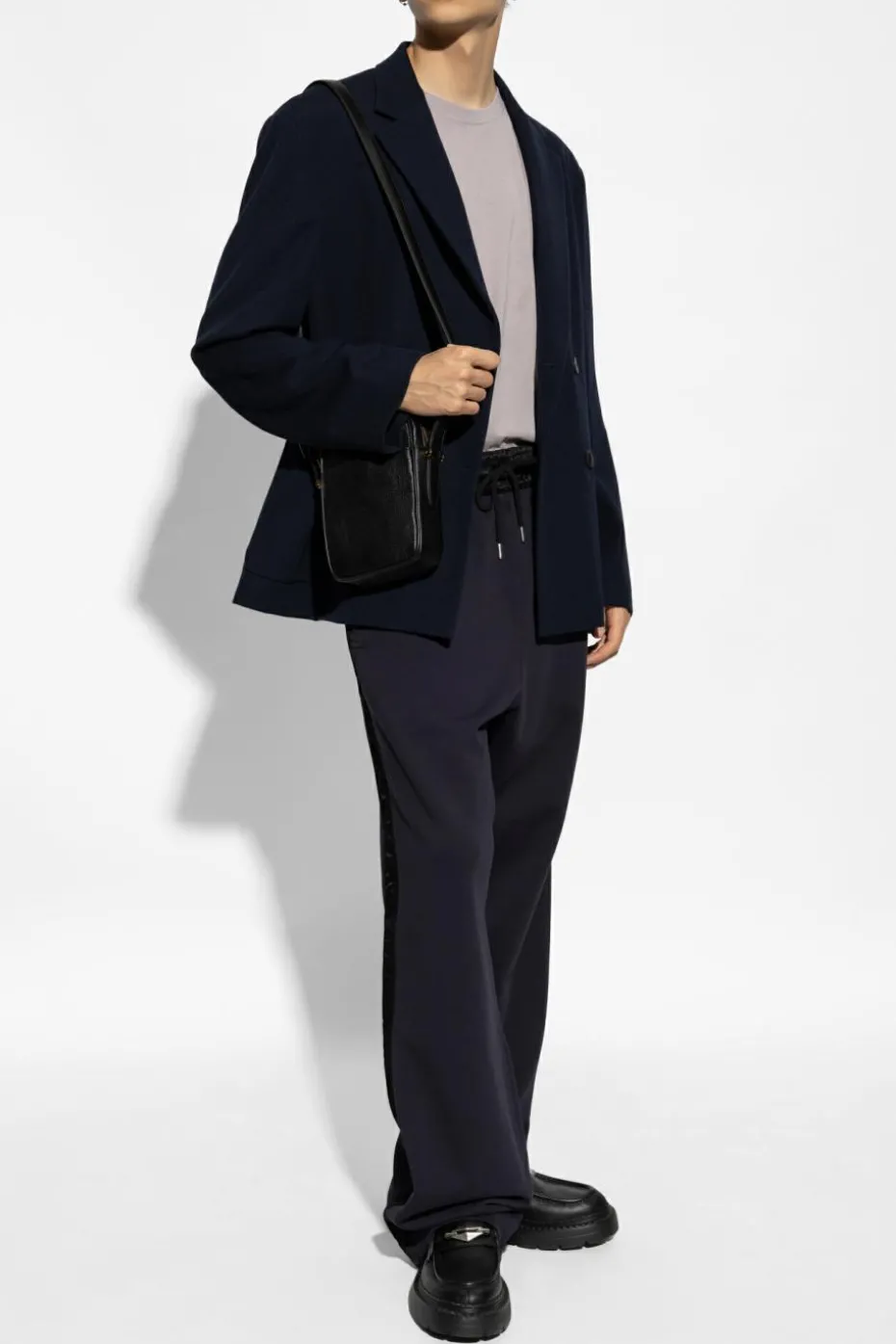 Dries Van Noten NAVY BLUE Double-breasted blazer