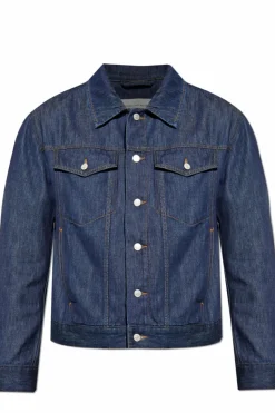 Dries Van Noten NAVY BLUE "Vuskin" denim jacket