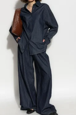 Dries Van Noten NAVY BLUE Wide-leg jeans