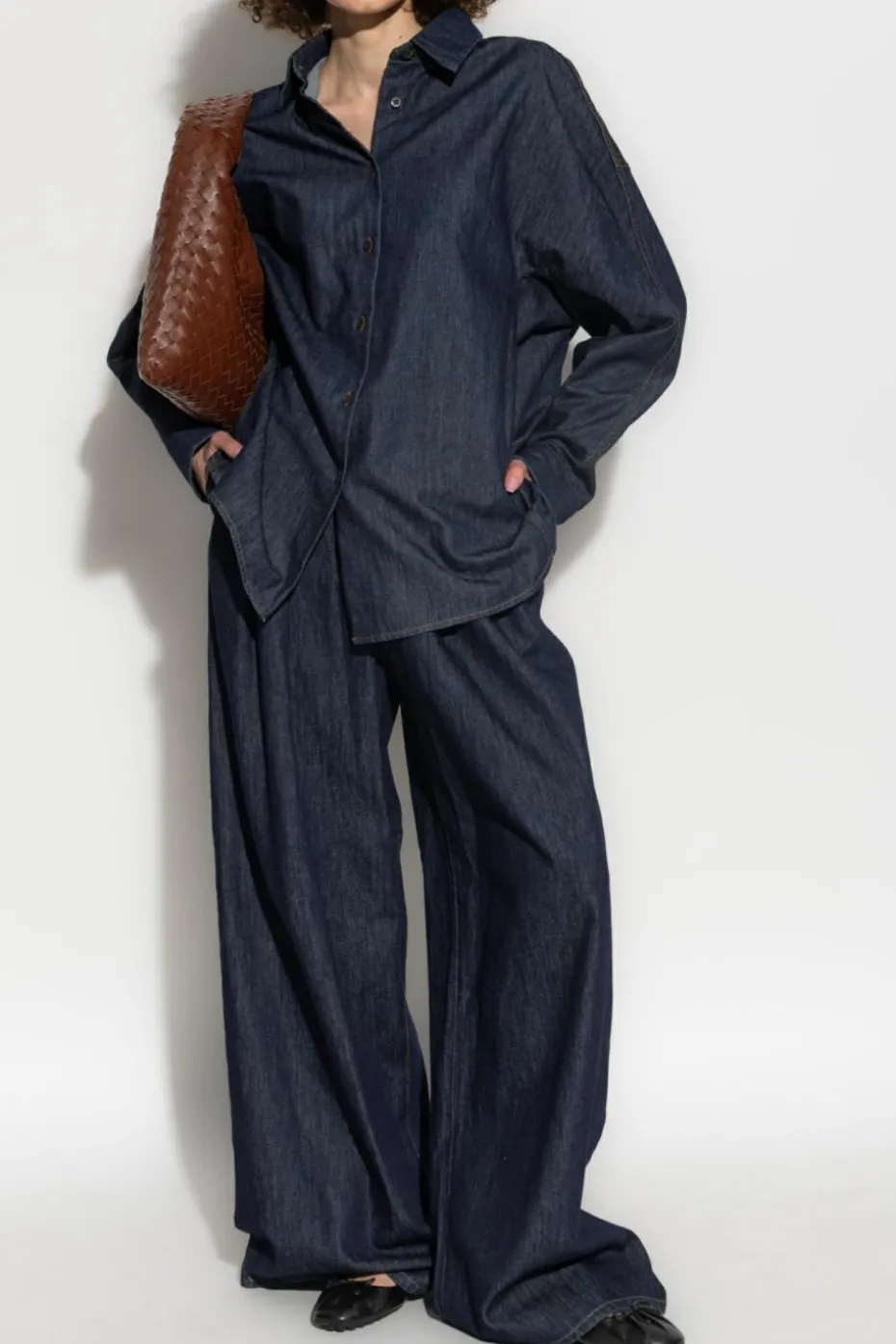 Dries Van Noten NAVY BLUE Wide-leg jeans