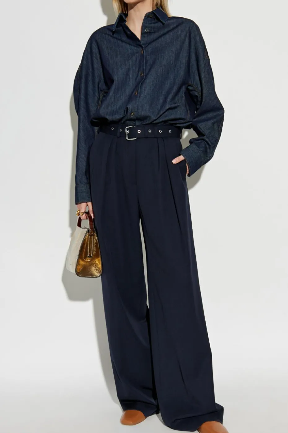 Dries Van Noten NAVY BLUE Denim shirt