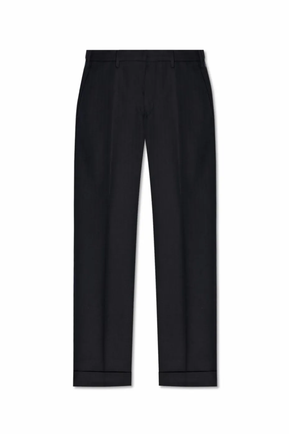 Dries Van Noten NAVY BLUE Wool trousers with a houndstooth pattern