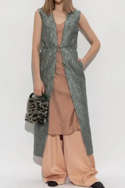 Dries Van Noten ORANGE Pants with pockets