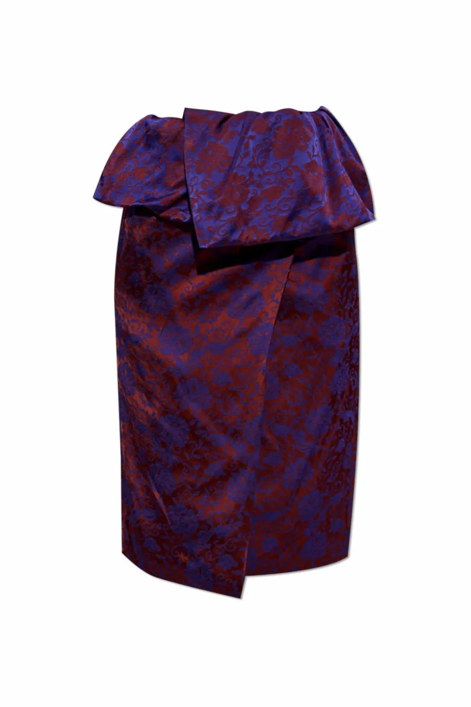 Dries Van Noten PURPLE Skirt with floral motif