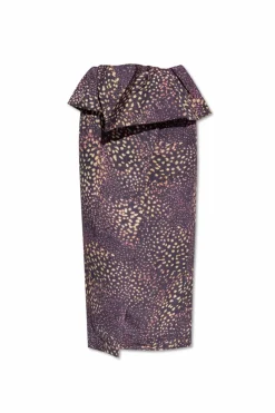 Dries Van Noten PURPLE Wrap skirt