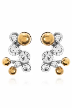 Dries Van Noten SILVER Earrings with shimmering crystals