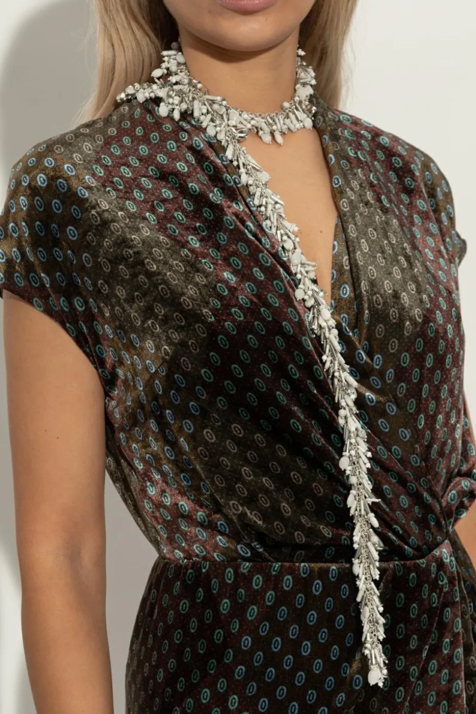 Dries Van Noten SILVER Necklace with appliqués