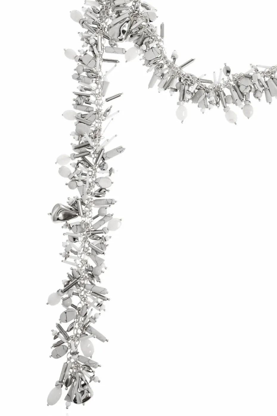 Dries Van Noten SILVER Necklace with appliqués