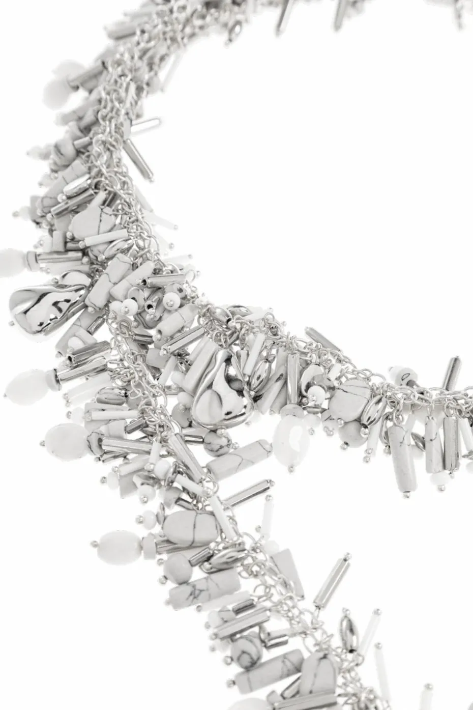Dries Van Noten SILVER Necklace with appliqués