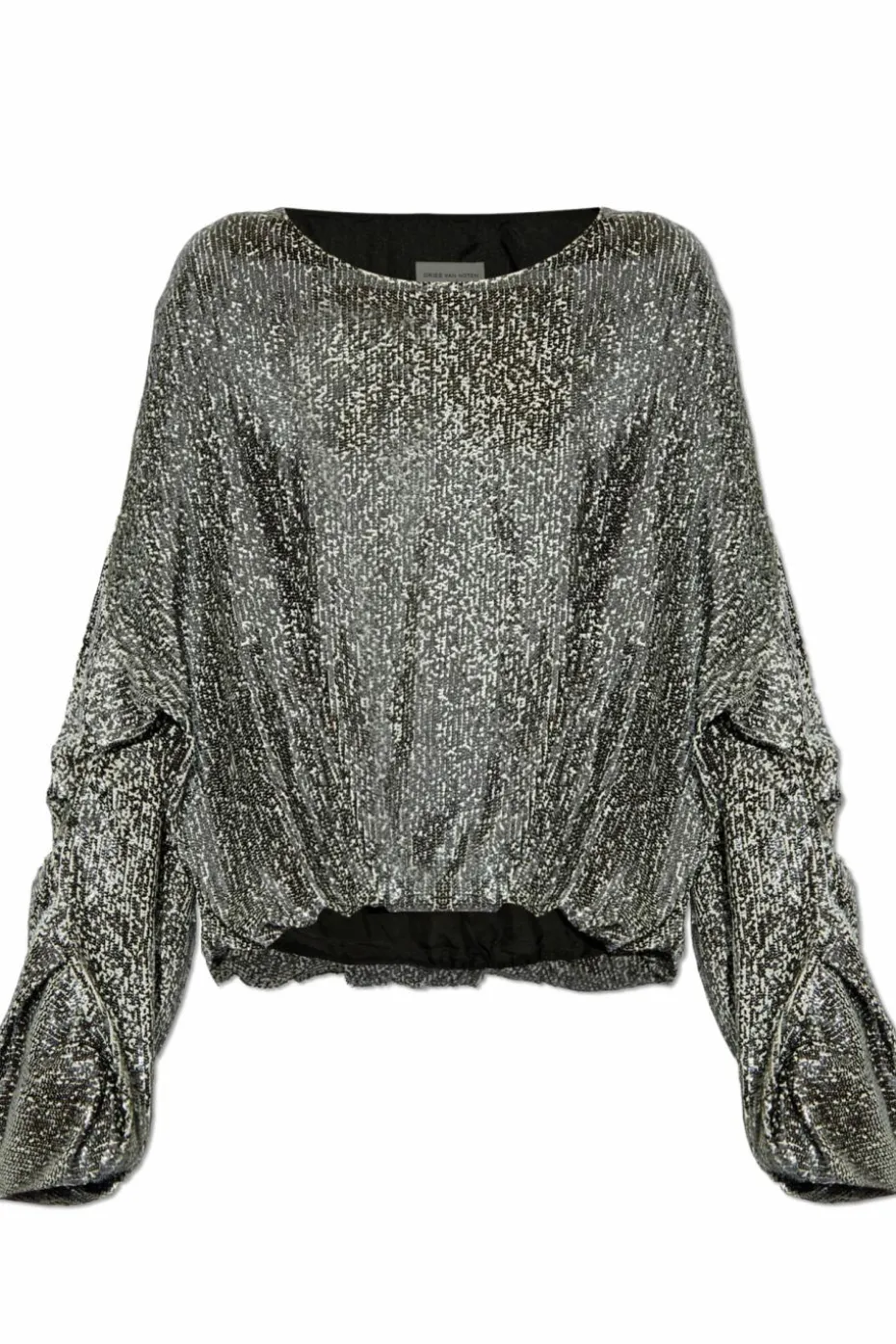 Dries Van Noten SILVER Sequin top