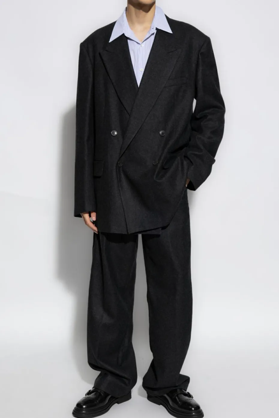 Dries Van Noten WHITE Shirt with stripe pattern