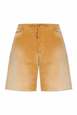 Dsquared2 beige Corduroy shorts