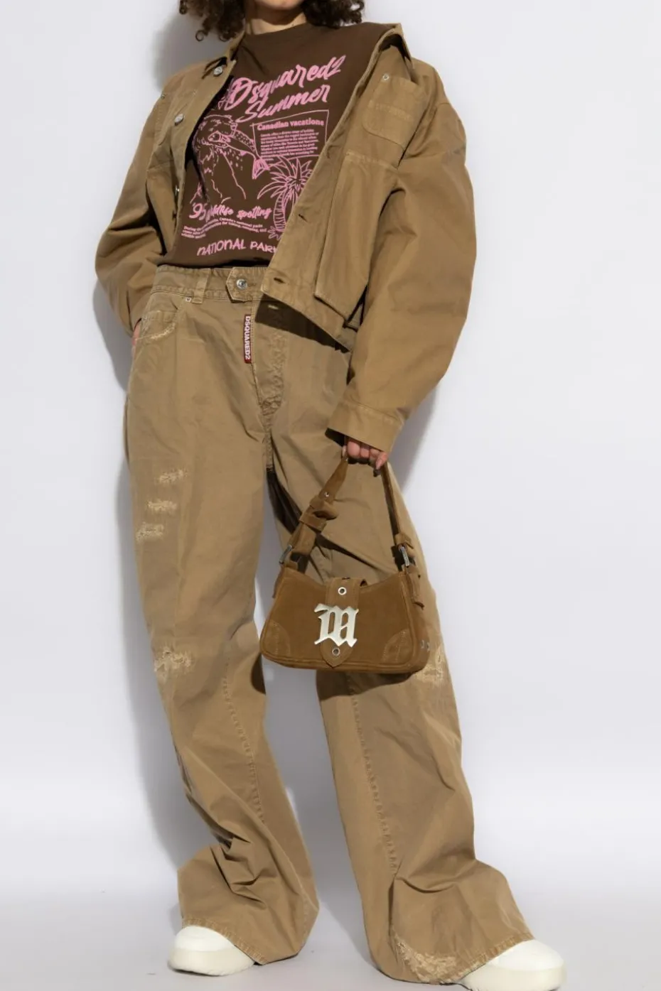 Dsquared2 beige Jacket with pockets