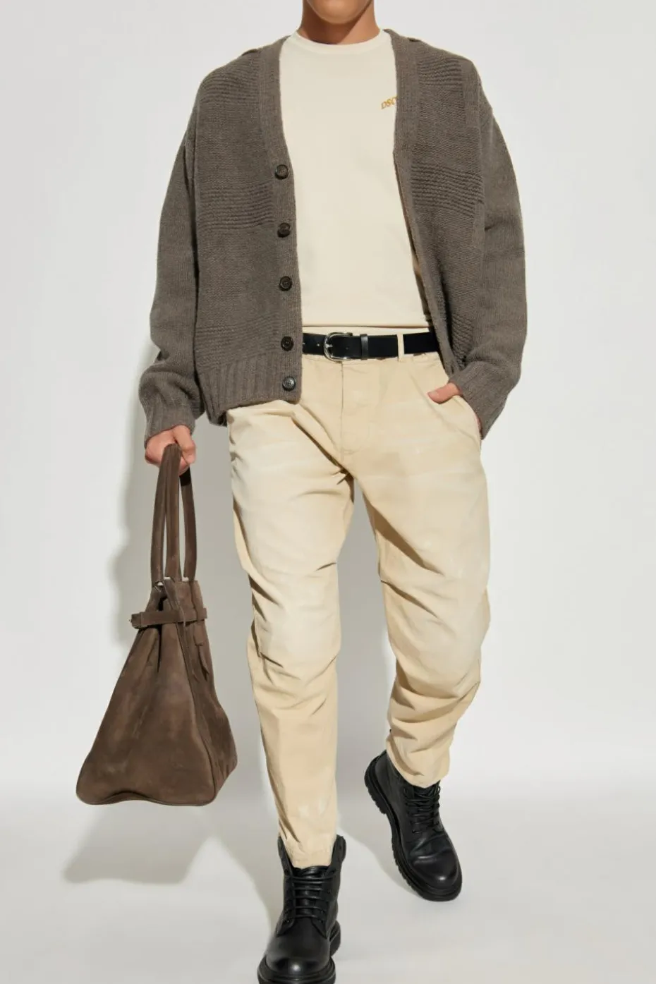 Dsquared2 beige Pants with stain effect