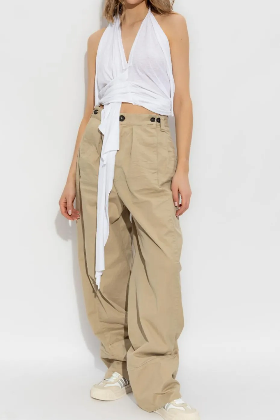 Dsquared2 beige Pants with loose legs