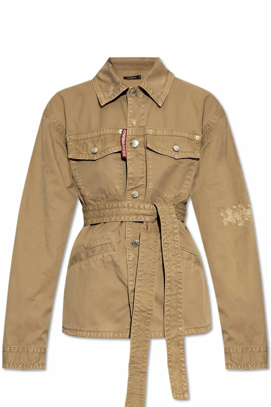 Dsquared2 beige Shirt with belt