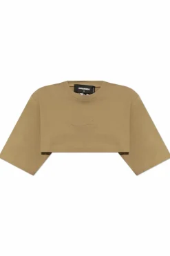 Dsquared2 beige Short loose-fitting t-shirt