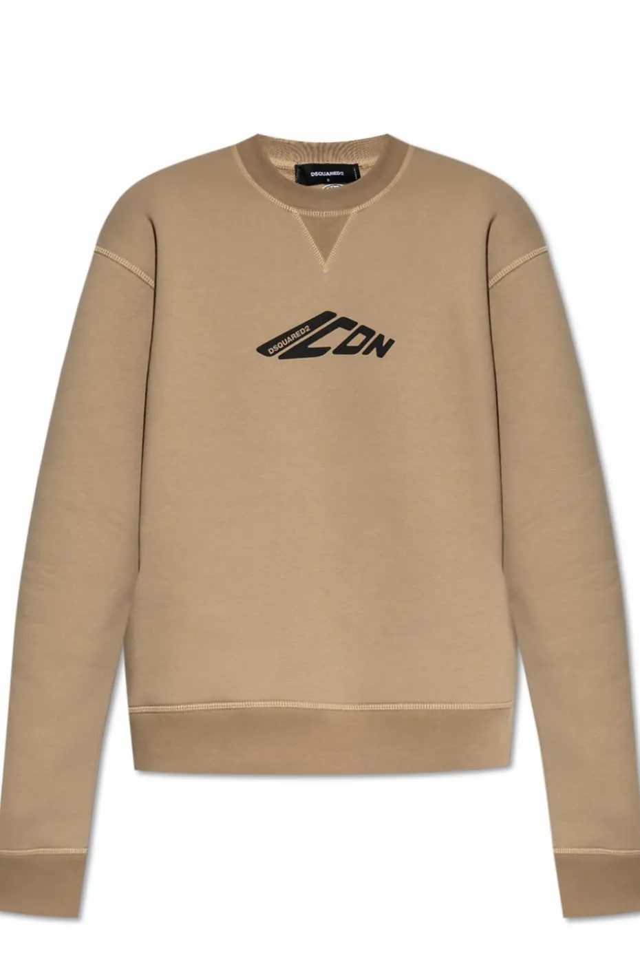 Dsquared2 beige Sweatshirt with printed logo