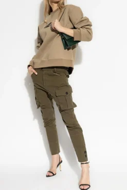 Dsquared2 beige Sweatshirt with printed logo