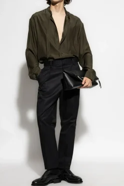 Dsquared2 BLACK "1 Pleat Aviator" trousers