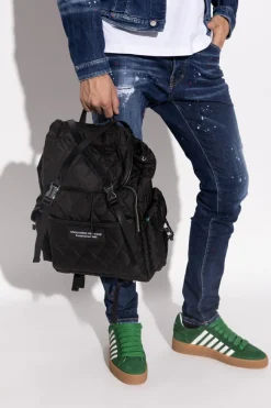 Dsquared2 BLACK Backpack with logo