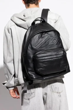 Dsquared2 BLACK Backpack with logo