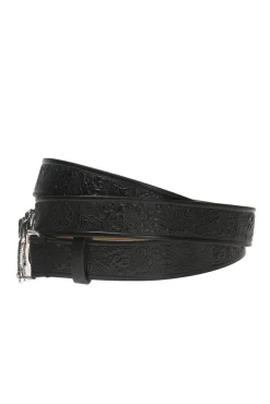 Dsquared2 BLACK Belt with an embossed pattern