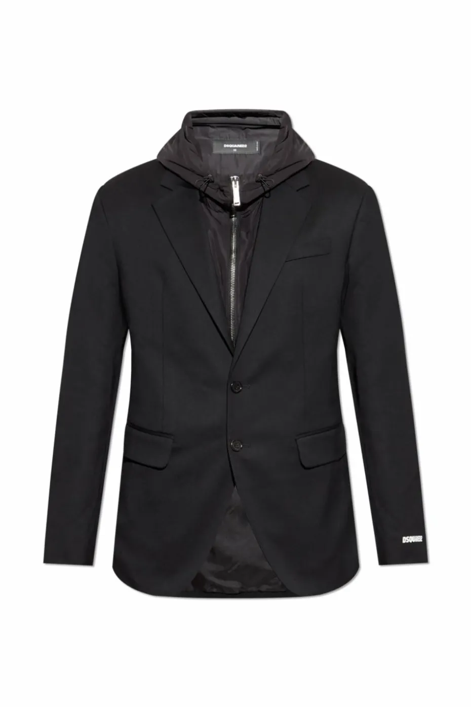 Dsquared2 BLACK Blazer with sewn-in jacket