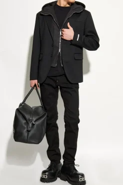 Dsquared2 BLACK Blazer with sewn-in jacket