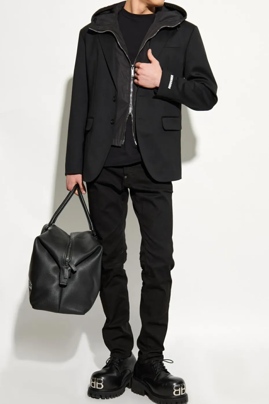 Dsquared2 BLACK Blazer with sewn-in jacket