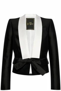 Dsquared2 BLACK Blazer with decorative tie