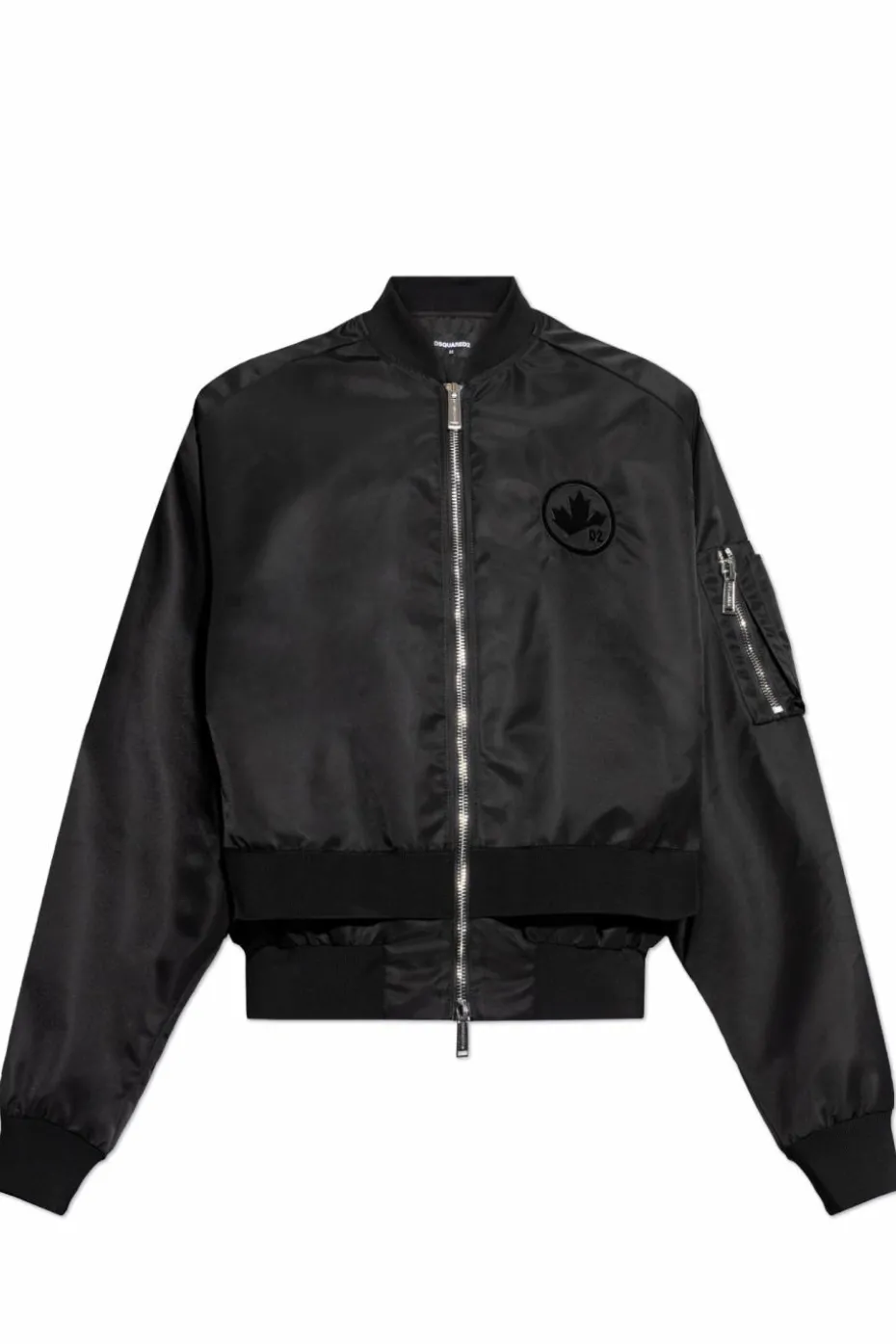 Dsquared2 BLACK Bomber jacket with vintage effect