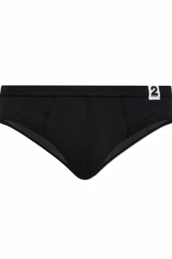 Dsquared2 BLACK Briefs with logo