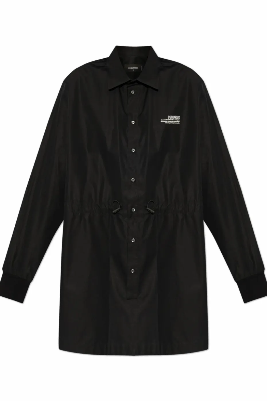 Dsquared2 BLACK Cotton dress with pockets