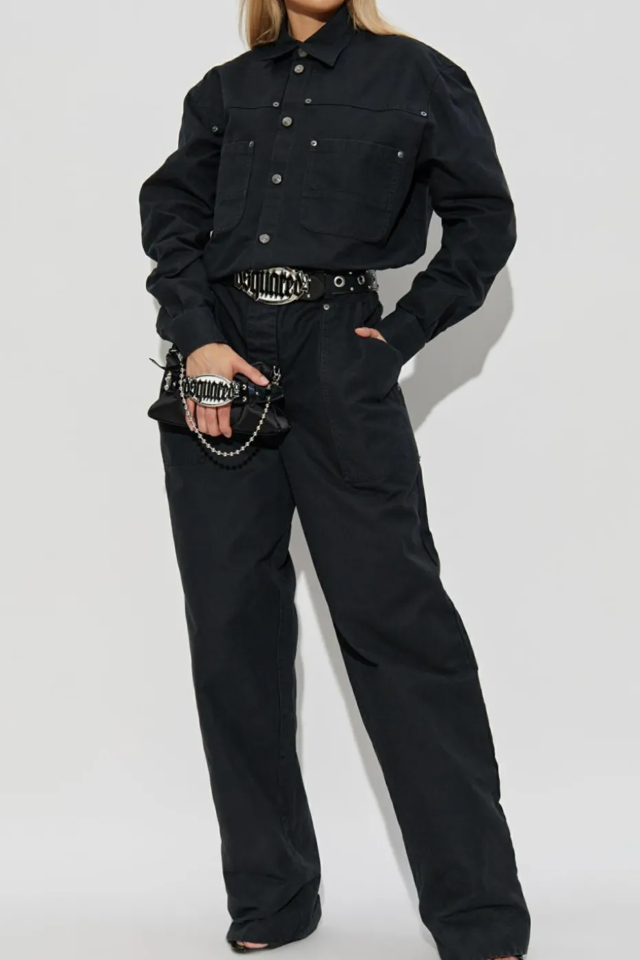 Dsquared2 BLACK Cotton jumpsuit