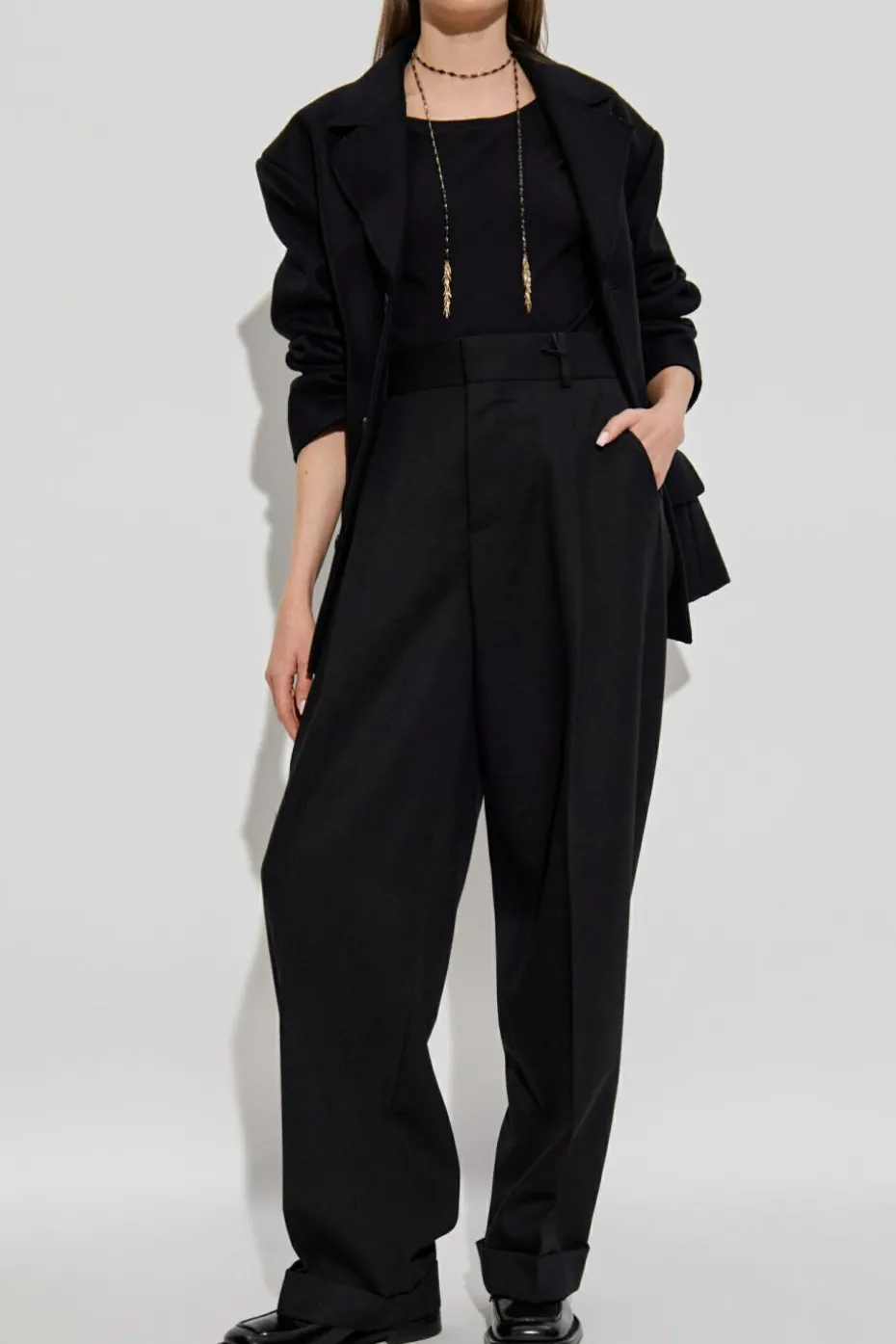 Dsquared2 BLACK Creased trousers