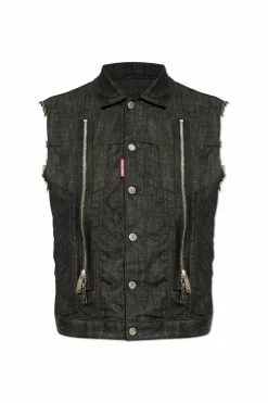 Dsquared2 BLACK Denim vest