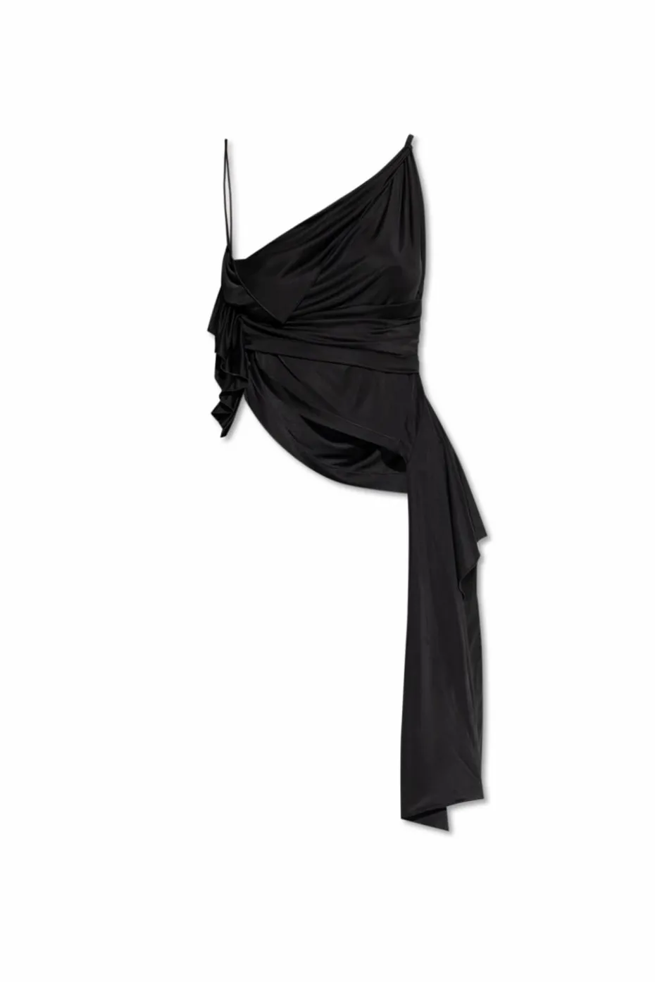 Dsquared2 BLACK Draped top