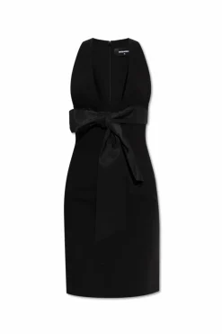 Dsquared2 BLACK Dress with decorative bow