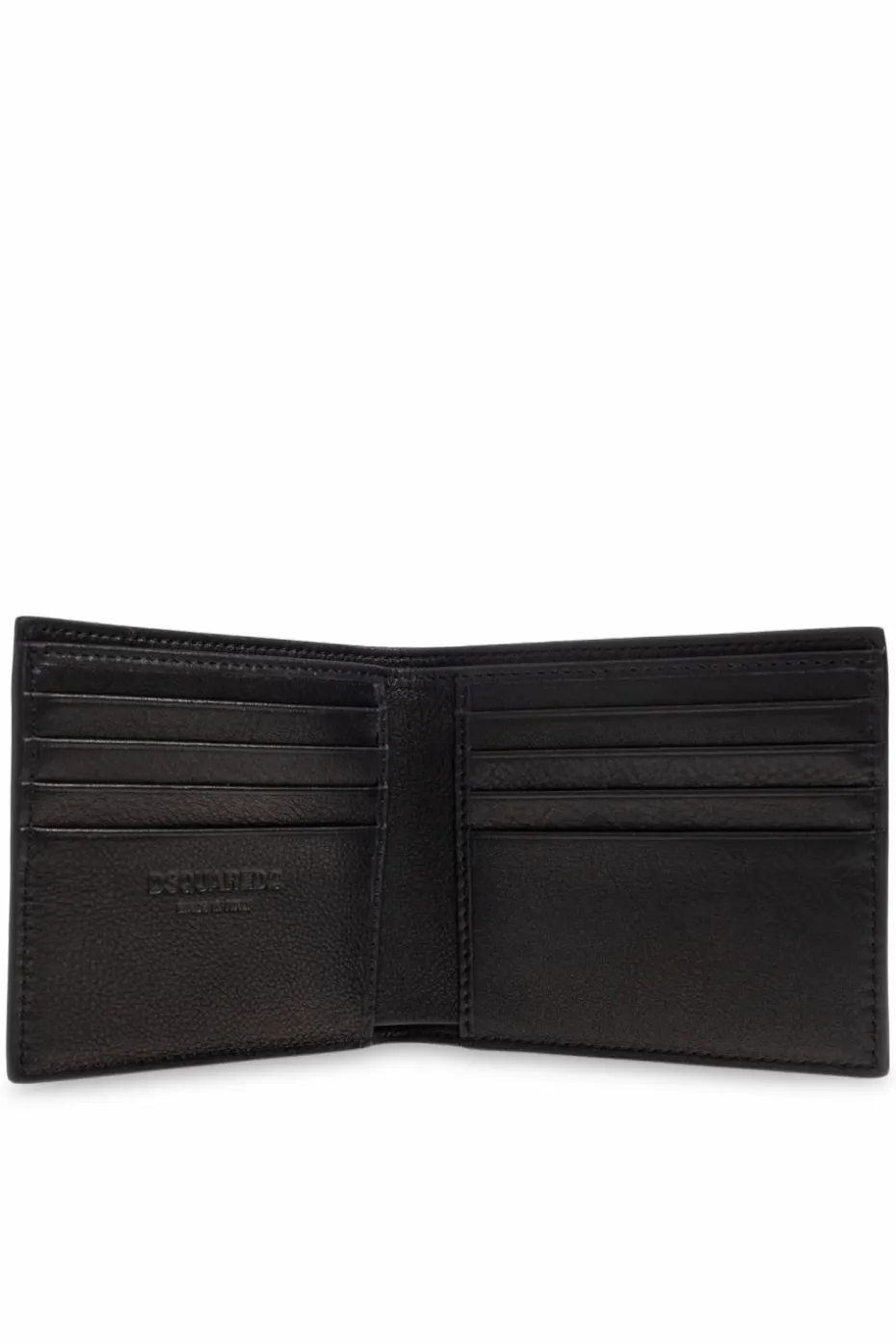 Dsquared2 BLACK Foldable wallet with logo