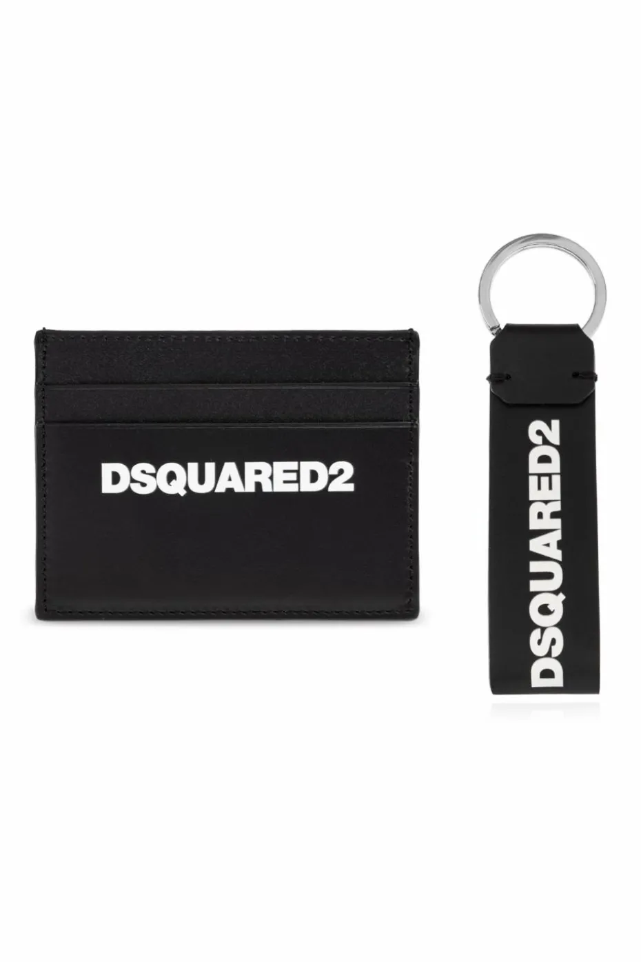 Dsquared2 BLACK Gift set: card holder and keychain