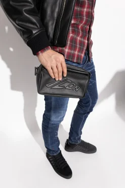Dsquared2 BLACK Handbag with logo