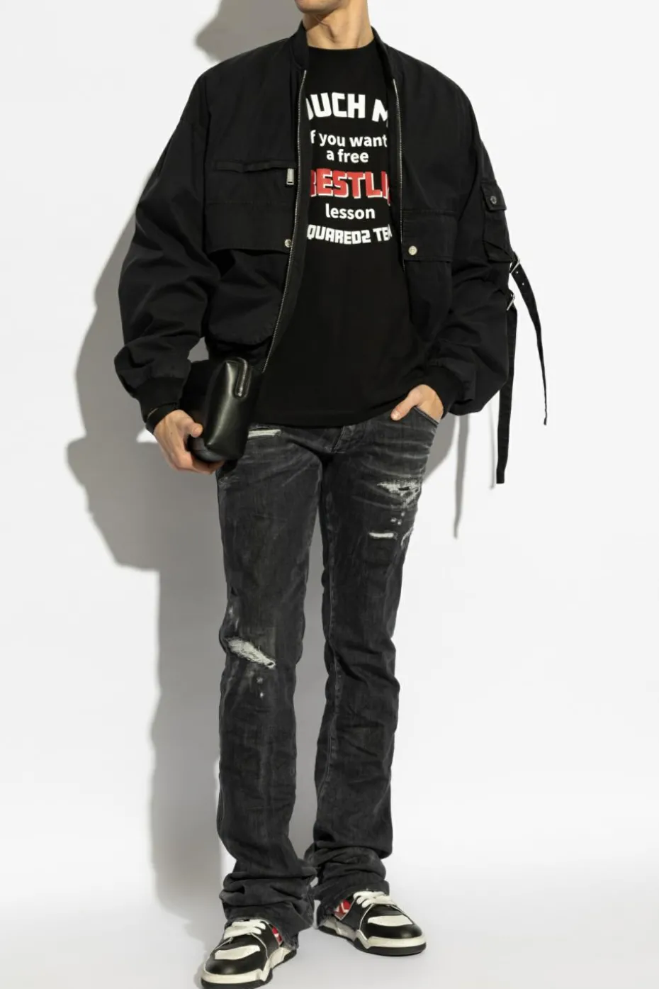Dsquared2 BLACK Jacket of type bomber