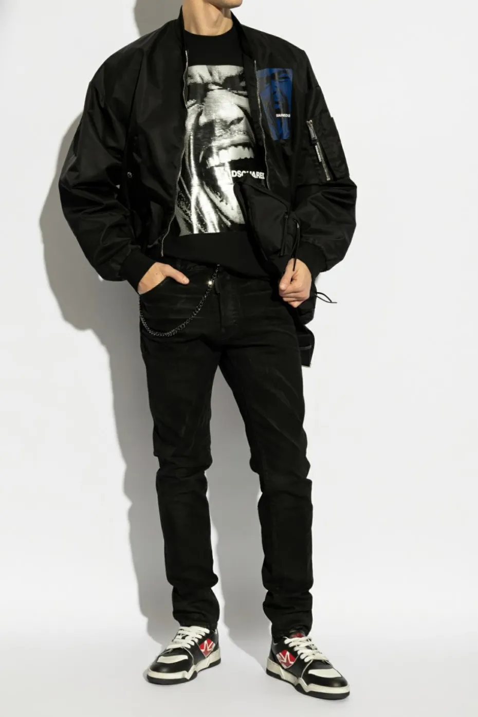 Dsquared2 BLACK Jacket type bomber