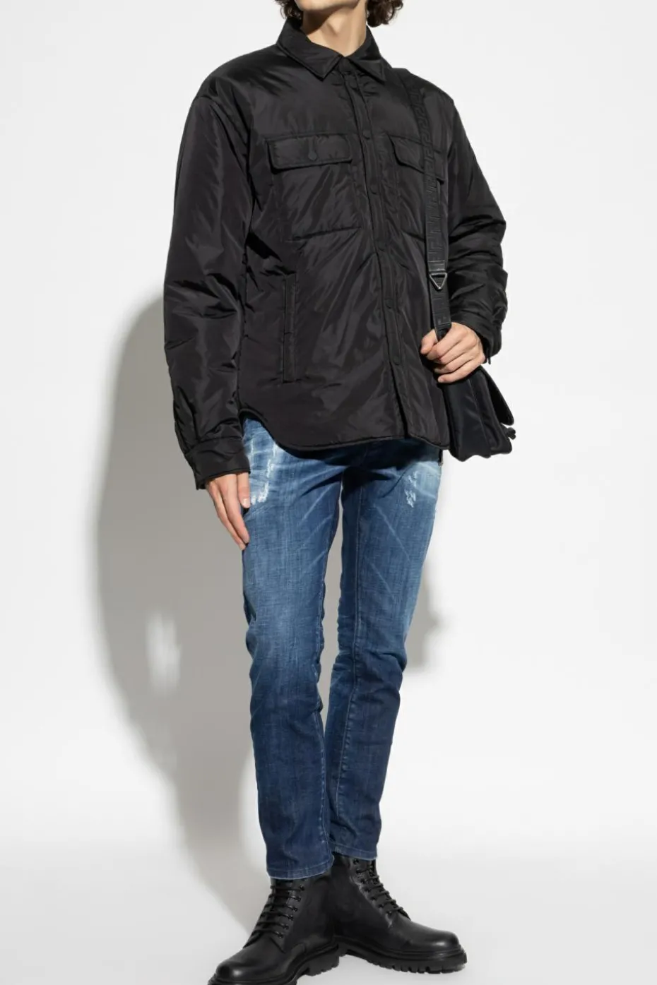 Dsquared2 BLACK Jacket with pockets
