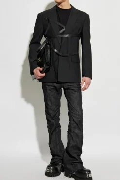 Dsquared2 BLACK Jeans with zippers