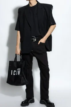 Dsquared2 BLACK Jeans with tapered legs