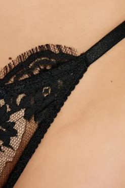 Dsquared2 BLACK Lace thongs