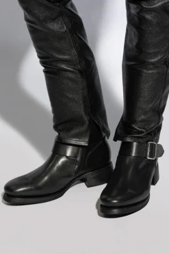 Dsquared2 BLACK Leather ankle boots
